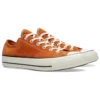 1970s OrangeBitte Retro Turn Fur Low Top Stylové plátěné boty Oranžové