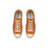 1970s OrangeBitte Retro Turn Fur Low Top Stylové plátěné boty Oranžové
