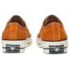 1970s OrangeBitte Retro Turn Fur Low Top Stylové plátěné boty Oranžové