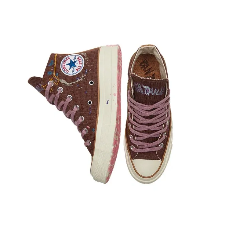 Bandulu x Chuck 70 High „Paint Splatter – Cappuccino Base“ Bandulu x Chuck 70 High „Paint Splatter – Cappuccino Base“