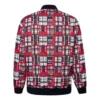 Bomber s potiskem Utility, asijské velikosti „Red White“
