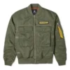 Bundy Military Pack Ma-1 Bomber, asijské velikosti, „Army Green“