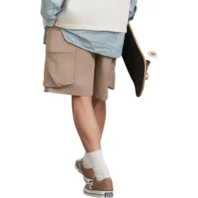 Cargo šortky Asijské velikosti „Khaki“