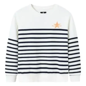 Casual Stripe Crew Sweater Asia Sizing „Bílá Černá“ Casual Stripe Crew Sweater Asia Sizing „Bílá Černá“