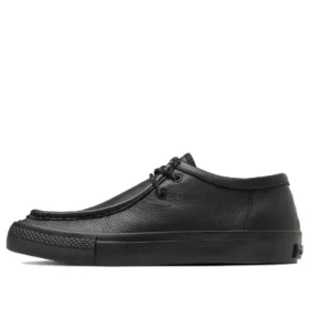Chevron & Star Mokasíny Skateboarding Le Ox „Black“
