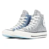 Chiara x Chuck 70 High „Silver Glitter Blue“