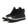 Chuck 70 HI „Black Leather White“
