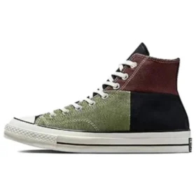 Chuck 70 High „Crafted Patchwork – Trolled Green Earth Brown“