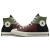 Chuck 70 High „Crafted Patchwork – Trolled Green Earth Brown“