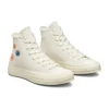 Chuck 70 High „Embroidered Floral – Egret“