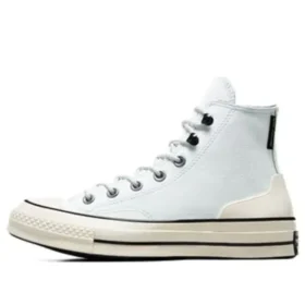 Chuck 70 High Leather „White Beige“
