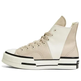 Chuck 70 High Plus „Logo Collage – Beach Stone“