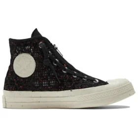 Chuck 70 High „Speckled Black Crochet“