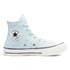 Chuck 70 High „Vyšívaný květinový potisk – Chambray Blue“