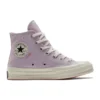 Chuck 70 High „Vyšívaný květinový potisk – Pale Amethyst“
