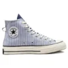 Chuck 70 High „Washed Indigo Hickory Stripes“