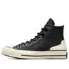 Chuck 70 Leather High „Black Egret“