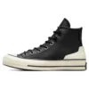 Chuck 70 Leather High „Black Egret“