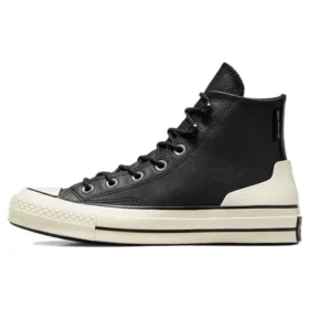 Chuck 70 Leather High „Black Egret“
