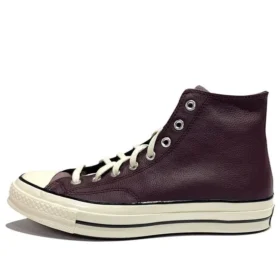 Chuck 70 Leather High „Colorblock – Black Currant“