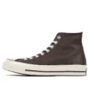 Chuck 70 Leather High „Colorblock – Dark Root Brown“