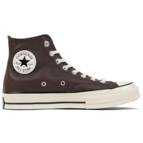 Chuck 70 Leather High „Colorblock – Dark Root Brown“