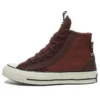 Chuck 70 Leather & Suede Sneakers „Charcoal“