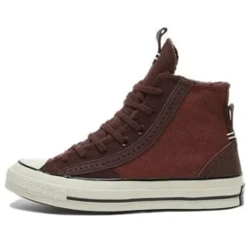 Chuck 70 Leather & Suede Sneakers „Charcoal“