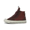 Chuck 70 Leather & Suede Sneakers „Charcoal“
