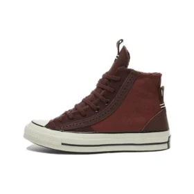 Chuck 70 Leather & Suede Sneakers „Charcoal“