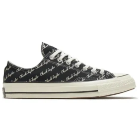 Chuck 70 Low „Scripted Signature Print – Black Egret“