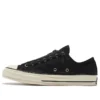 Chuck 70 Zip Low „Embossed Suede – Black Egret“