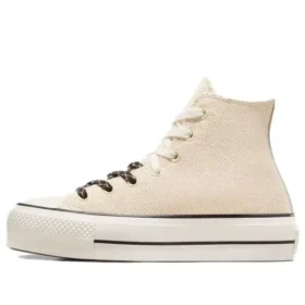 Chuck Taylor All Lift plátno a kůže „Beige White“
