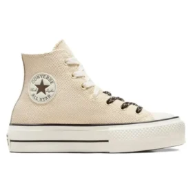 Chuck Taylor All Lift plátno a kůže „Beige White“