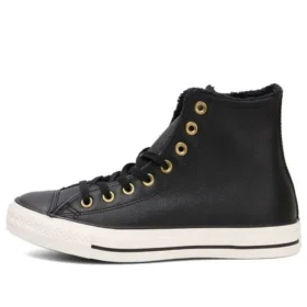 Chuck Taylor All Star „Black Leather Gold“