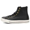 Chuck Taylor All Star „Black Leather Gold“