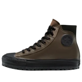 Chuck Taylor All Star City Trek voděodolné kožené vysoké tenisky „Grounded“