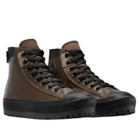 Chuck Taylor All Star City Trek voděodolné kožené vysoké tenisky „Grounded“