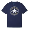 Chuck Taylor All Star Classic potisk sportovní tričko s kulatým výstřihem a krátkými rukávy „Navy Blue“
