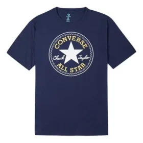 Chuck Taylor All Star Classic potisk sportovní tričko s kulatým výstřihem a krátkými rukávy „Navy Blue“ Chuck Taylor All Star Classic potisk sportovní tričko s kulatým výstřihem a krátkými rukávy „Navy Blue“