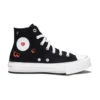 Chuck Taylor All Star EVA Lift Platform Y2K Heart High Top „Černá“