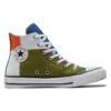 Chuck Taylor All Star High „Bílá Zelená Červená Žlutá“