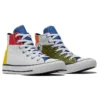 Chuck Taylor All Star High „Bílá Zelená Červená Žlutá“