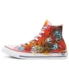 Chuck Taylor All Star High Hand Painted „Orange Red“