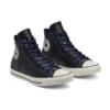 Chuck Taylor All Star High Tumbled Leather „Black Hyper Royal“