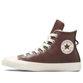 Chuck Taylor All Star Kožené s podšívkou z umělé kožešiny „Tmavě hnědé“