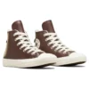 Chuck Taylor All Star Kožené s podšívkou z umělé kožešiny „Tmavě hnědé“