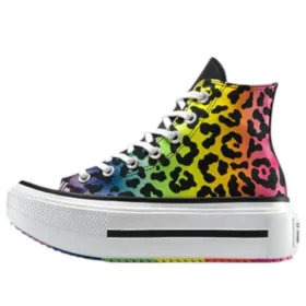 Chuck Taylor All Star Lift Double Stack Platform Pride High „Chaos Fuchsia Orange Rind“ Chuck Taylor All Star Lift Double Stack Platform Pride High „Chaos Fuchsia Orange Rind“