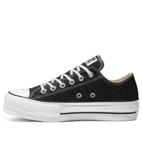 Chuck Taylor All Star Lift Glitter Low Top Thick Sole „Black White“ Chuck Taylor All Star Lift Glitter Low Top Thick Sole „Black White“
