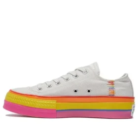 Chuck Taylor All Star Lift Low „Rainbow – Vintage White“